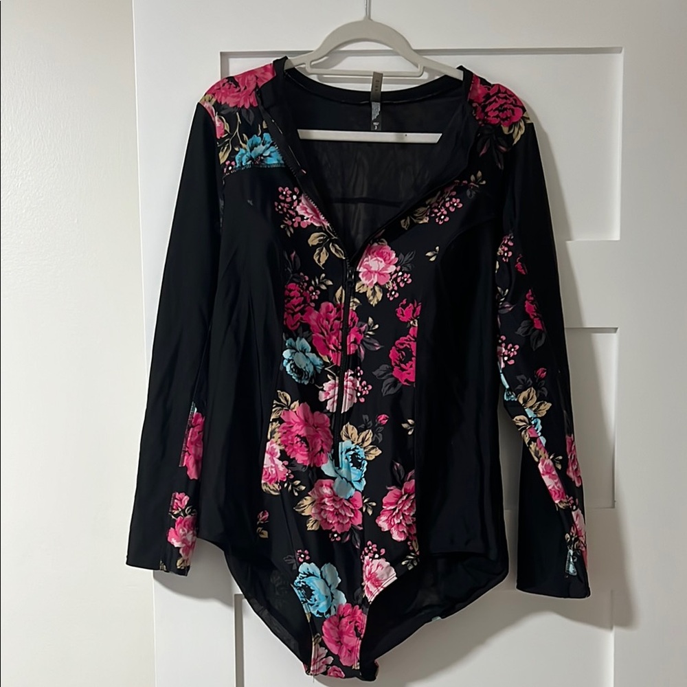 Floral Long Sleeve Women's Top